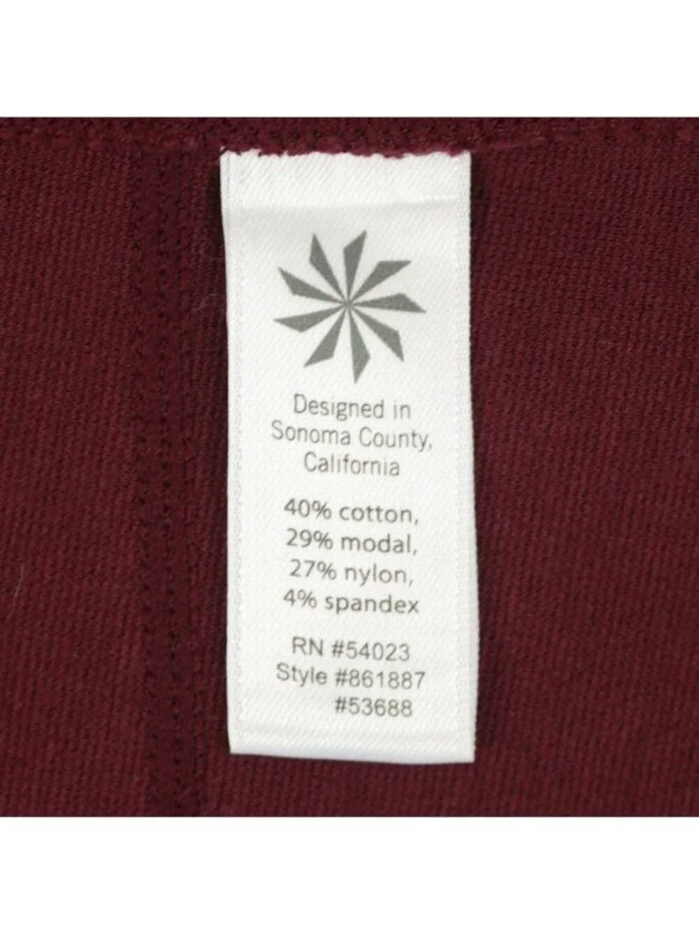 Athleta Strata Women's Extra Small Dark Red A-Line Knit Pull On Mini Skirt